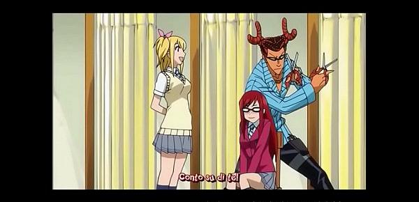  anime girls Fairy Tail ova 1  2 Funny moments sexy